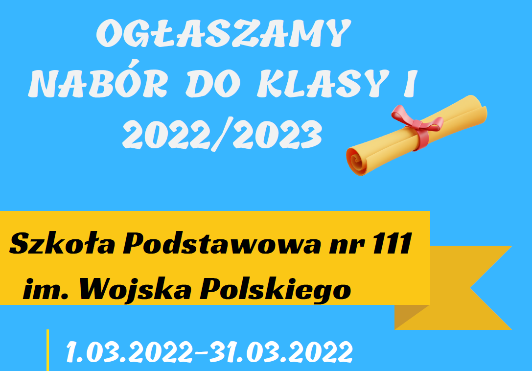 Rekrutacja na rok szkolny 2022/2023
