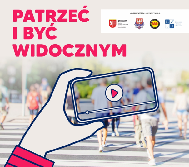 Konkurs na Animację z zakresu bezpieczeństwa na drodze „Patrzeć i być widocznym”.