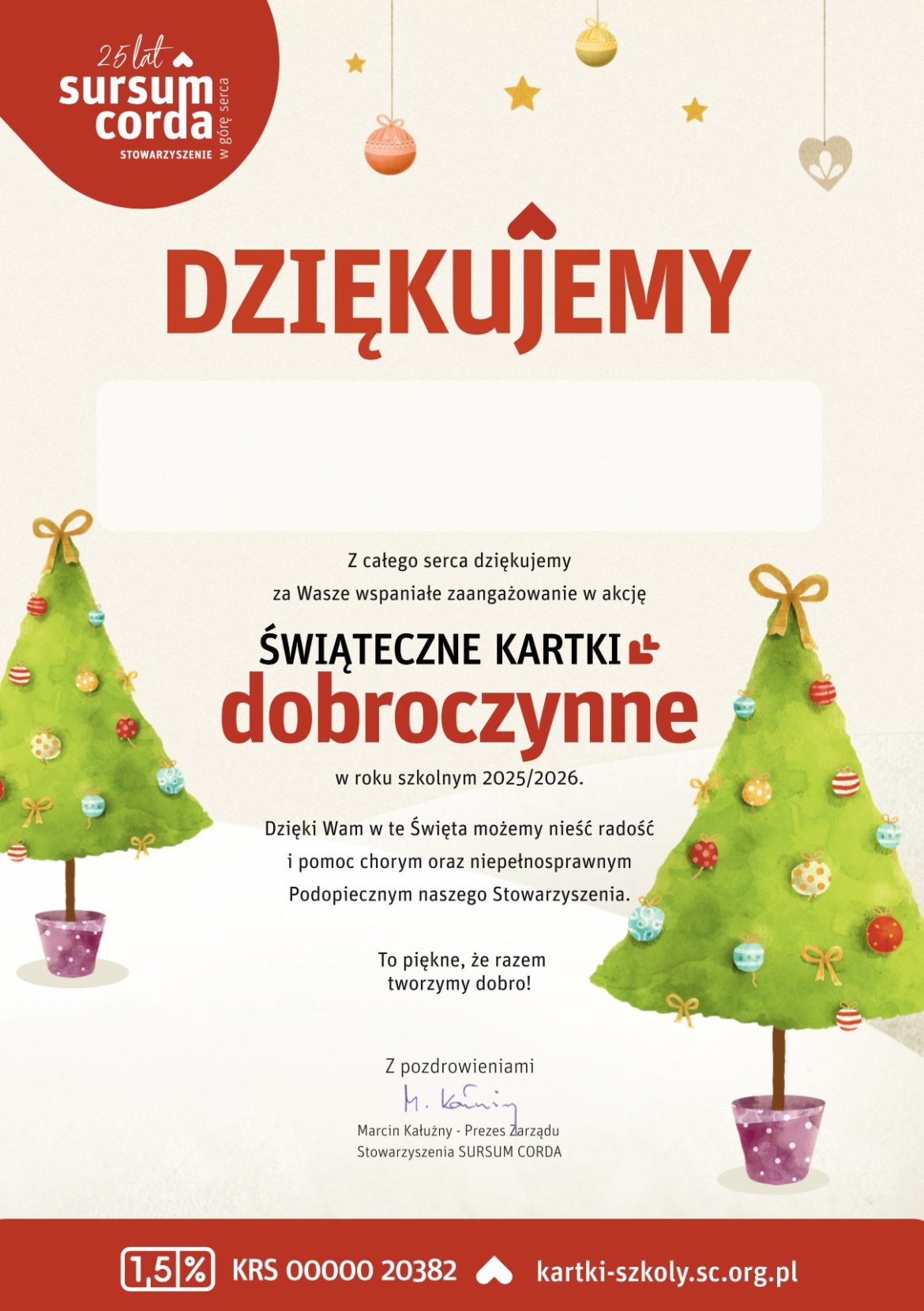 Udział szkoły w akcji charytatywnej „W Górę Serca”