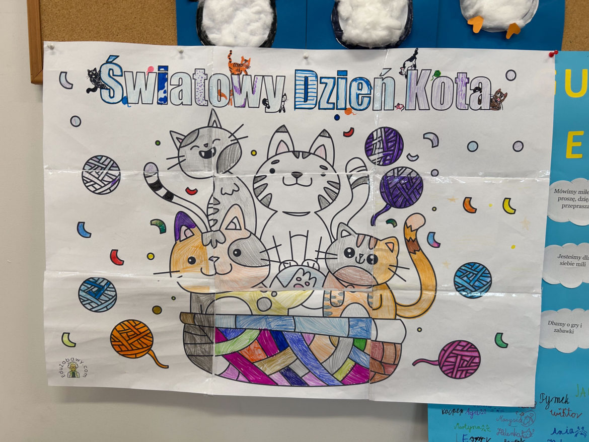 Dzień Kota w naszej świetlicy szkolnej!